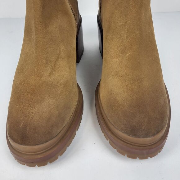 Naturalizer Trina Accent Mid Round Toe Block Heel Zip up Boot brown 9.5M - Picture 10 of 16